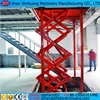 CE ISO 2TON 4M Hydraulic freight elevator/scissor elevator for loading and unloading cargo