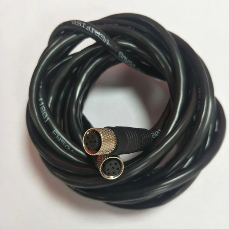 Equivalent M8 6 Pin Female A Code Connector 2m M8 6 Pin Cable