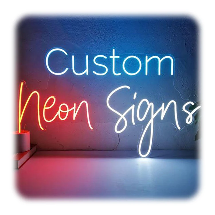 China custom acrylic led light happy birthday neon sign custom for wedding party christmas