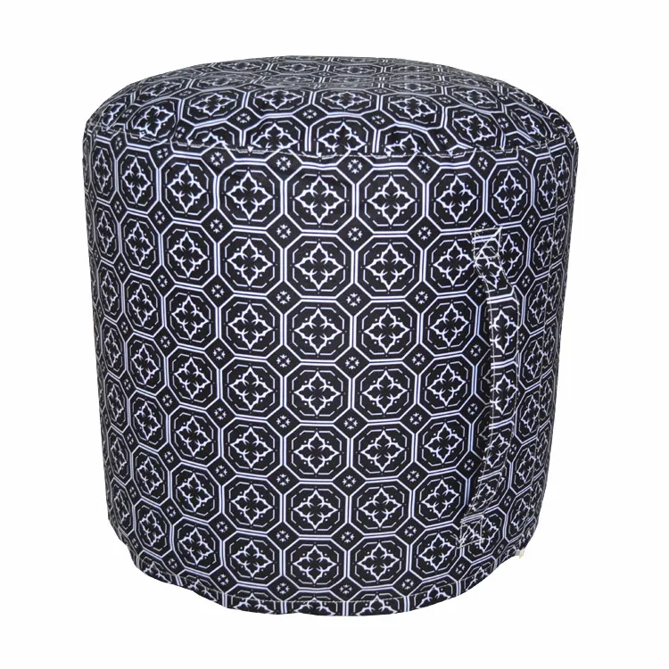 Negro Redondo Bolsa De Frijol Puf Moderno - Buy Silla De Bola Pouf,Puf