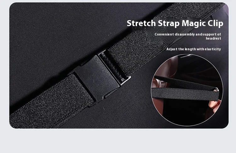 Car Headrest Neck Pillow Summer Driving Airline Grade Neck Cushion Leather Material for Car and Aviations Seat details