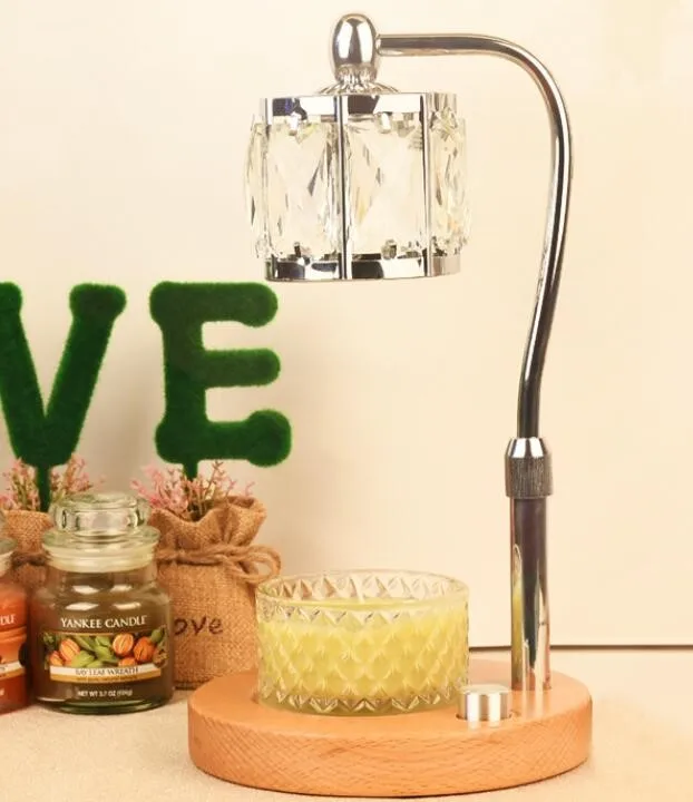 Ceramic Wooden Candle Melt Burner 2 In 1 Wax Melt Burner Essential Oil