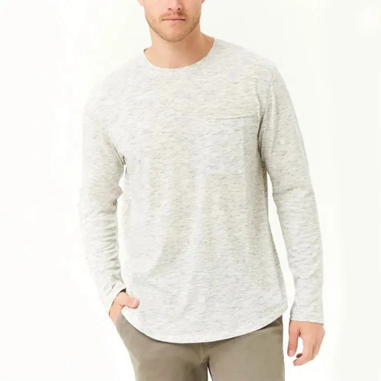 
Bulk buy from China multi color long sleeve t shirt men 100% cotton plain t shirt OEM sports t shirt factory style 