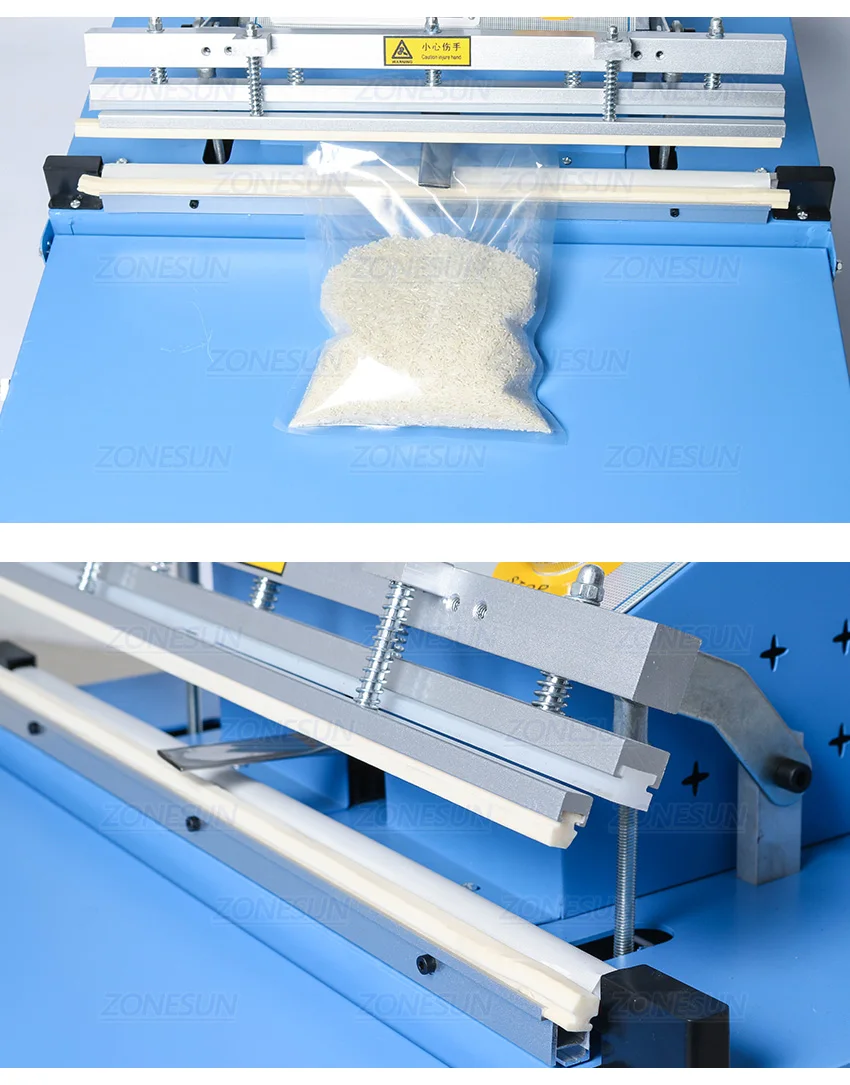 Zonesun Zx500 Automatic Storage Bag Vacuum Clothing Sealing Machine