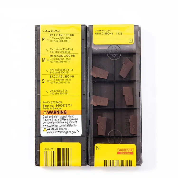 Original Products Sandviks N151.24004e 1125 Cnc Tmax Qcut Insert