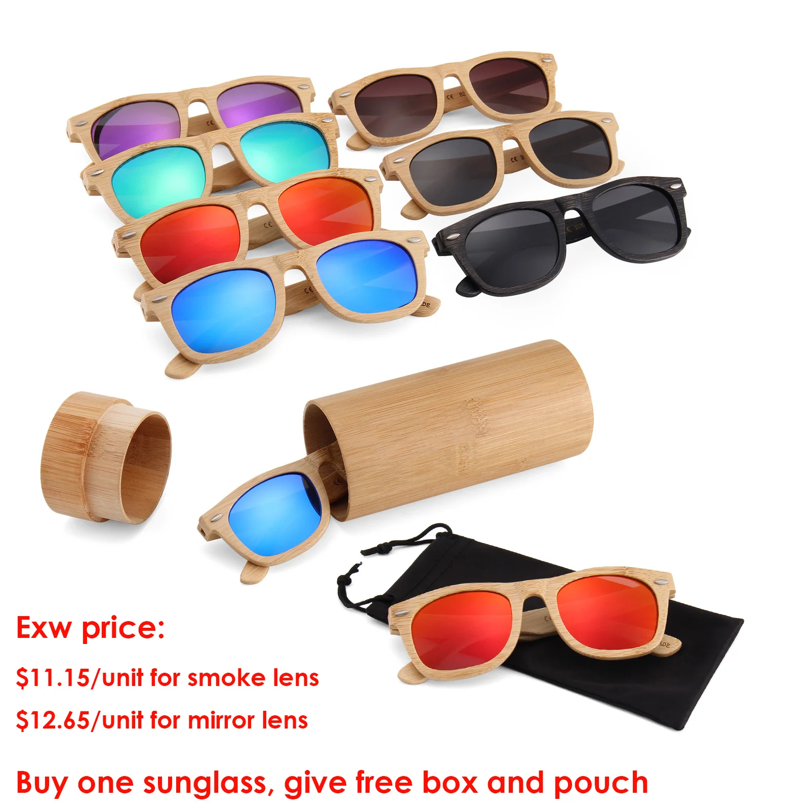 Fashion Bamboo Sunglasses - Promotional Product Direct Head Office