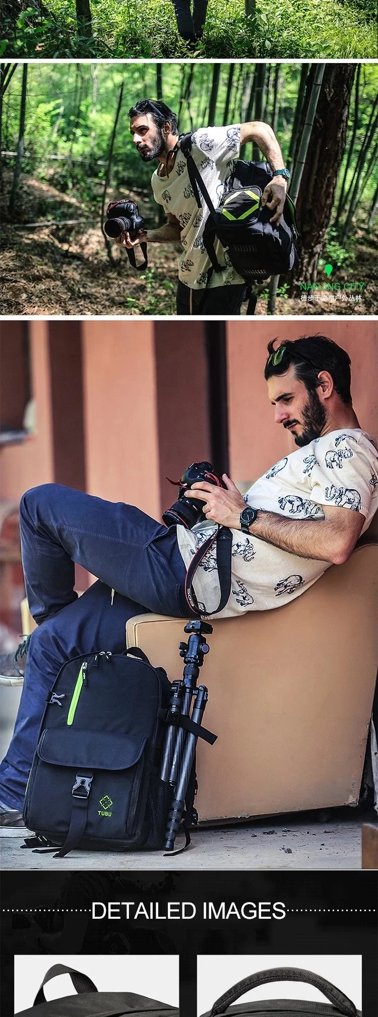 camera laptop backpack