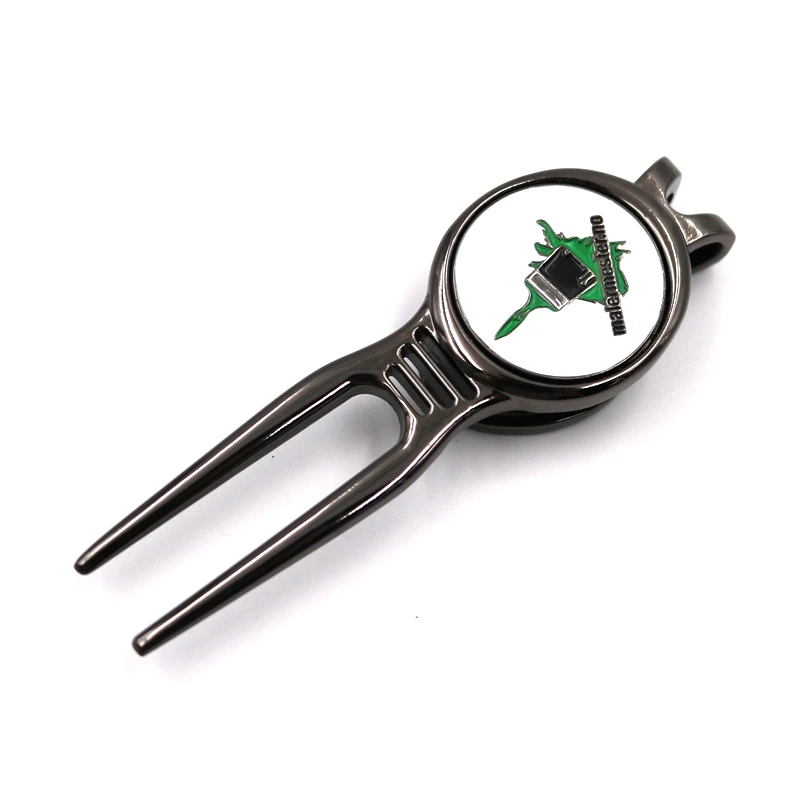 Factory Supply Irregular Shape Custom Metal Zinc Alloy Golf Divot