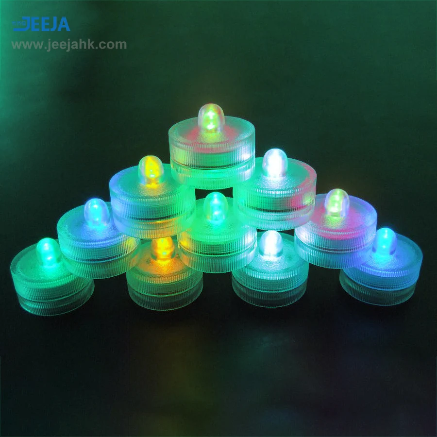 JEEJA floating led battery operated flameless tea lights bulk with low price