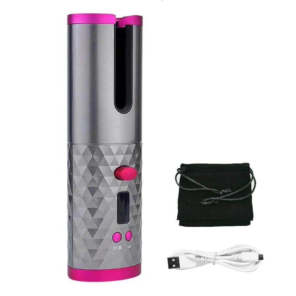 Cordless Automatic Hair Curler Iron Wireless Curling Iron Usb ...