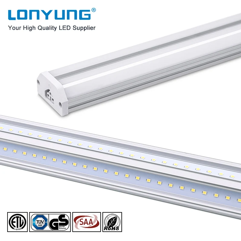 CE approved 4 Feet Led Shop Light tube 60W 8ft 30W 4 foot 15W 2 feet Double Integrated Linkable Led Shop Light Fixtures