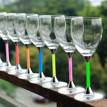 crystal goblet wine glasses