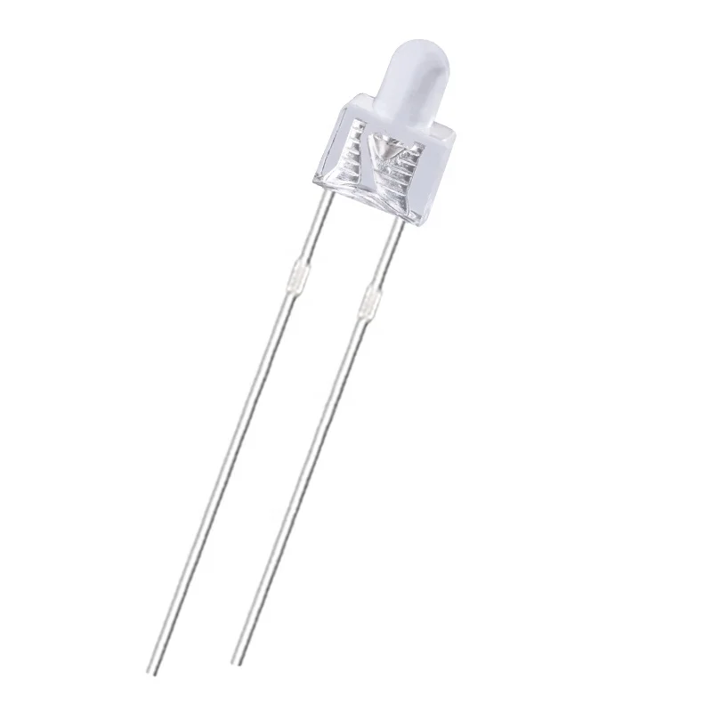 High Quality 2mm LED transparent Tower Shape LED Diode Emitting Warm White (CE& RoHS)