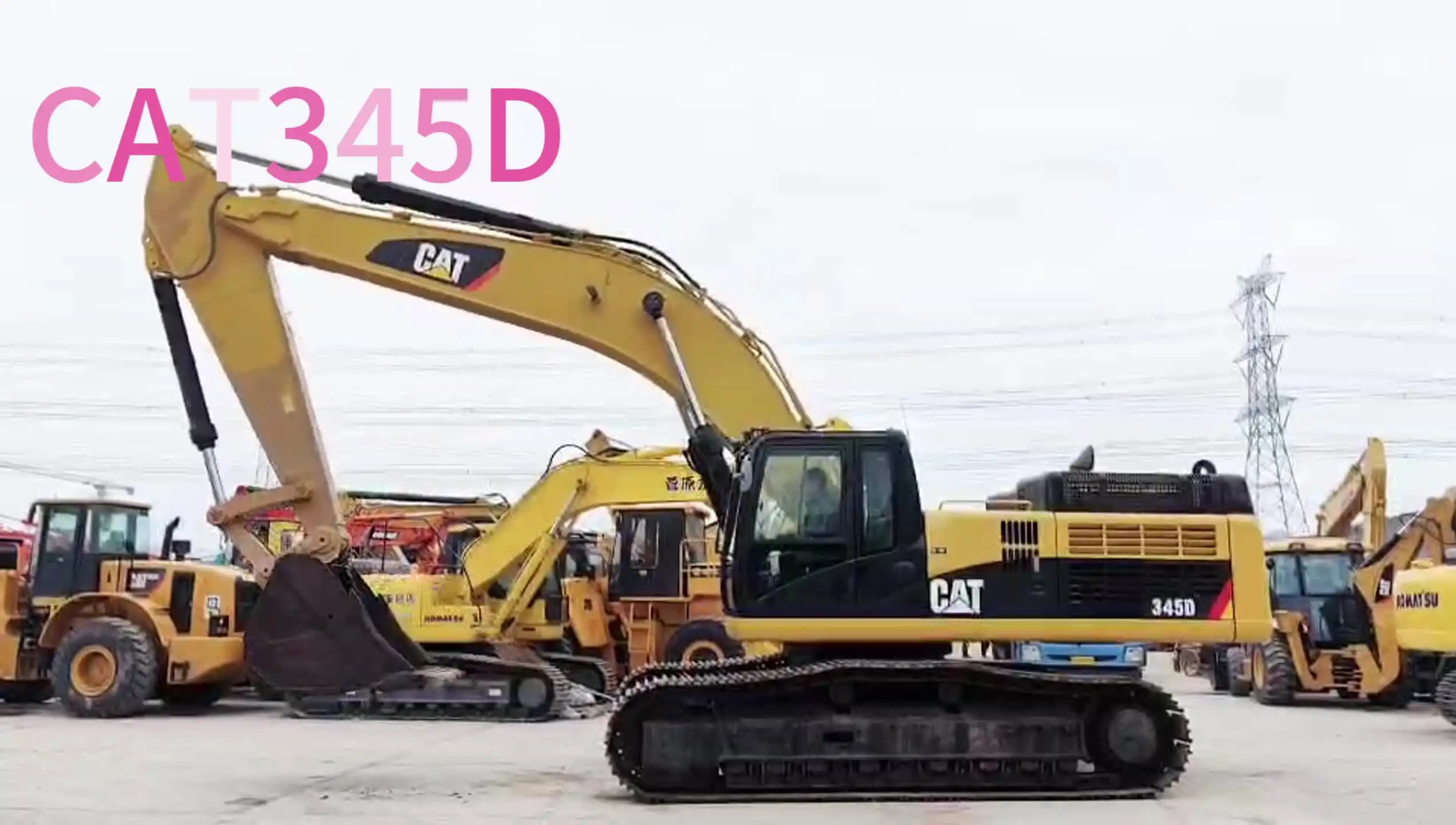 Used Cat 345B Crawler Excavator - Hydraulic Power & Efficiency