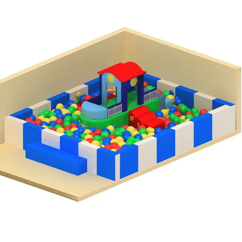 Pastel Color Custom Make Foam Ball Pit Children Soft Play Frame