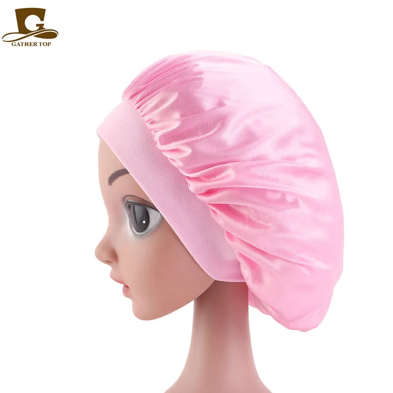 Children Headwear Turban Satin Kids Hair Accessories