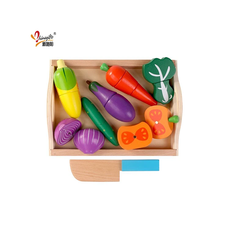 Hot Sale Custom Wooden Pink Piglet Kitchen Toy Amazon Hot Early