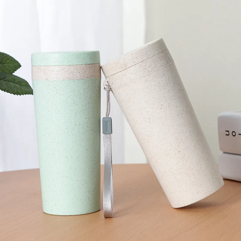 Promotional Gift Bio Degradable Wheat Straw Drinking Cup Wheat Straw