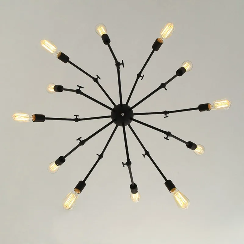 Decorative Spider Design 12 Heads Pendant Light Foldable Chandelier