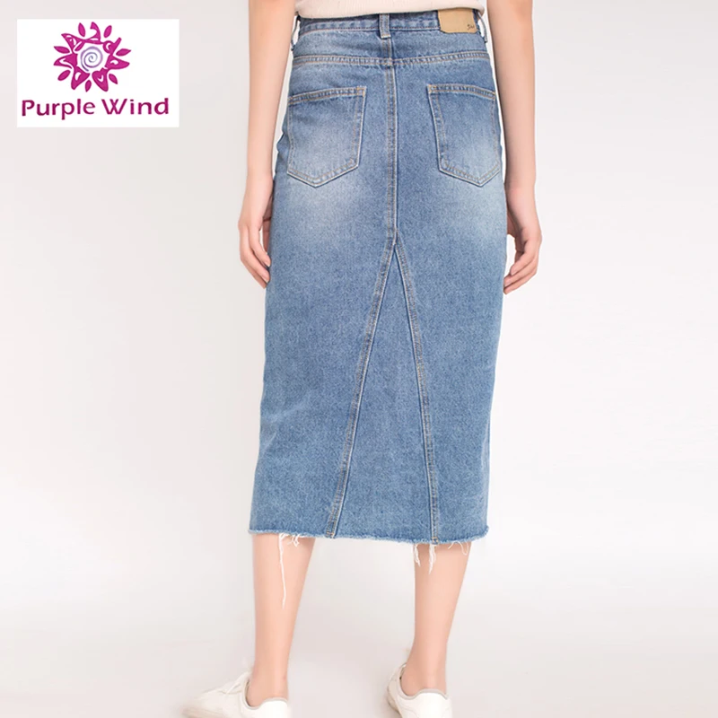 Wholesale New Customized Design Modern Denim Long Plus Size Womens Skirts