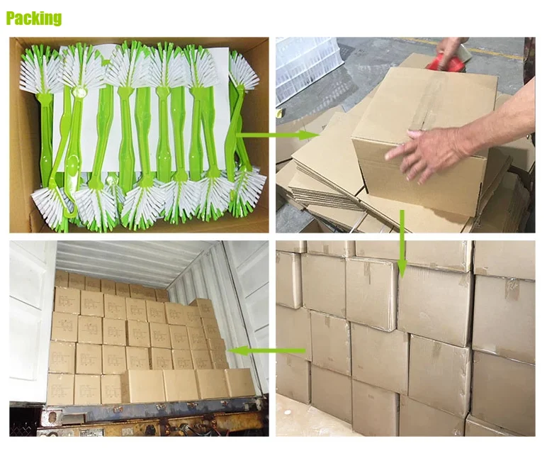 smart mini plastic PET and TPR kitchen dish washing brush