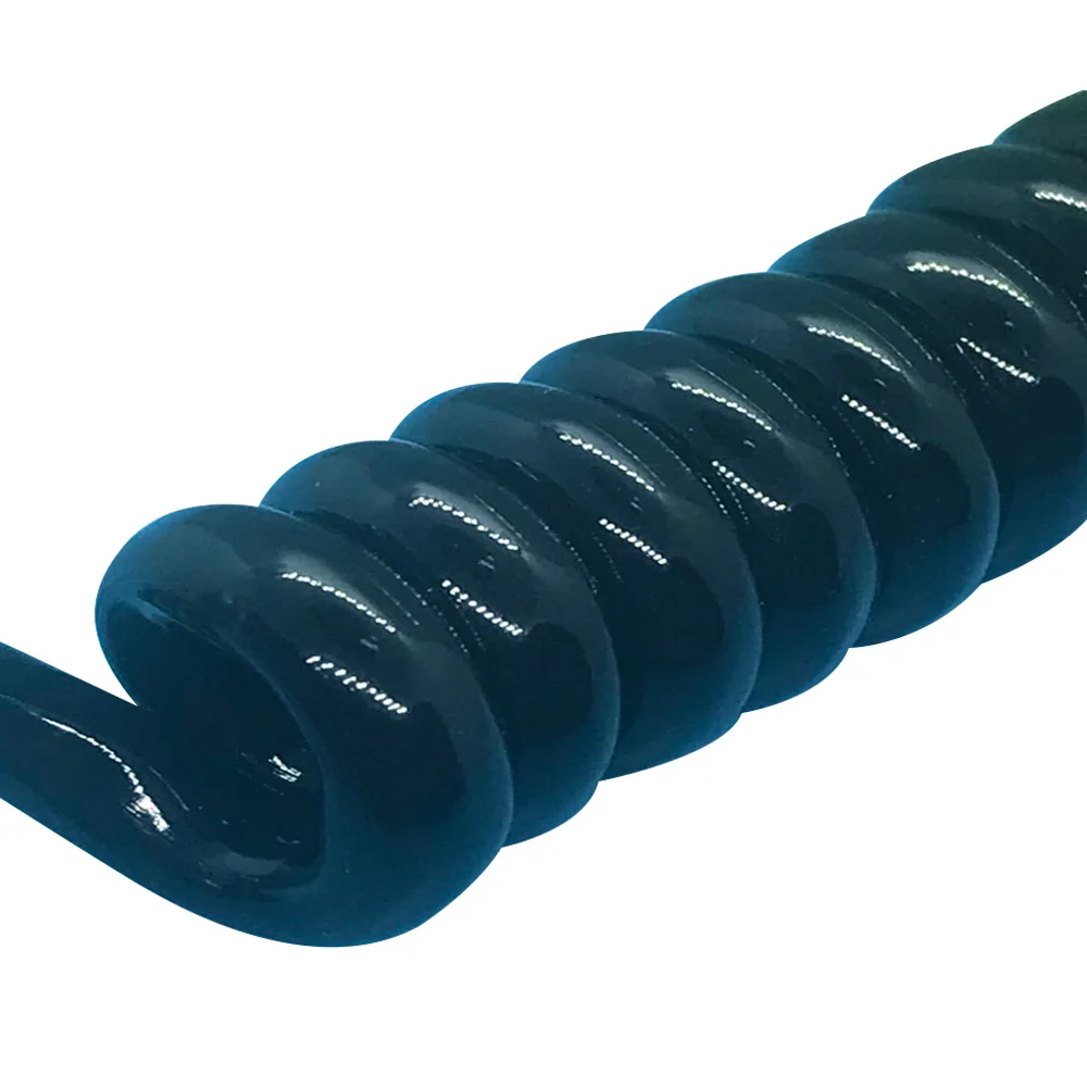 Custom coil cable wiring harness TPU coil cable with terminal connector cable assebly - ANKUX.COM