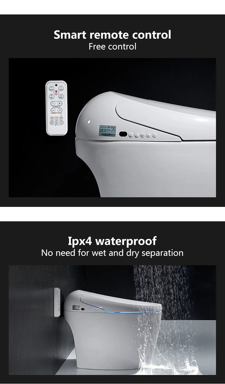 Luxury Bathroom Sanitary Ware Automatic Washdown Siphonic One Piece