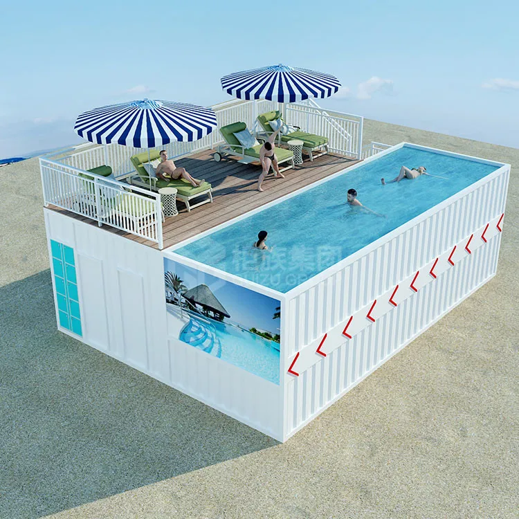 China Custom 40ft Storage Container Swimming Pool 20ft Container Pool