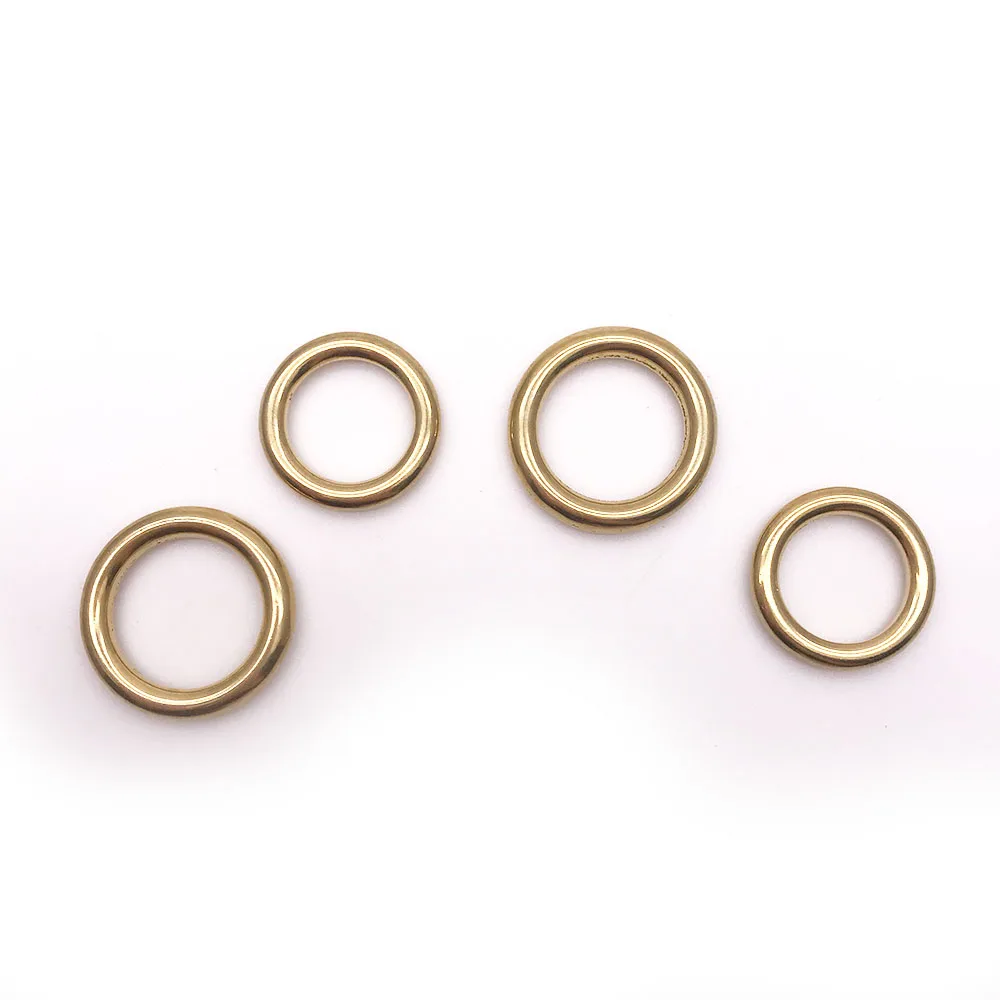 BT-B05 Wholesale for Handbag Hardware Accessory Decoration Round Solid Brass Ring Brass O Ring