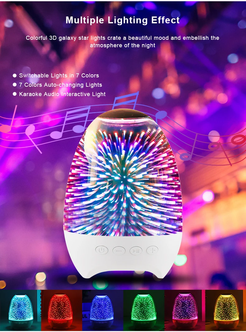 2020 New Portable Wireless Mini Speaker With Fm Radio Christmas Gift 3d