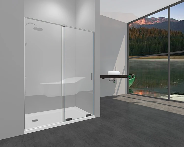 Doors Bathtub Sliding Customized Tempered Glass Aluminum Acrylic Bathroom Stainless Steel Frameless Shower Enclosure