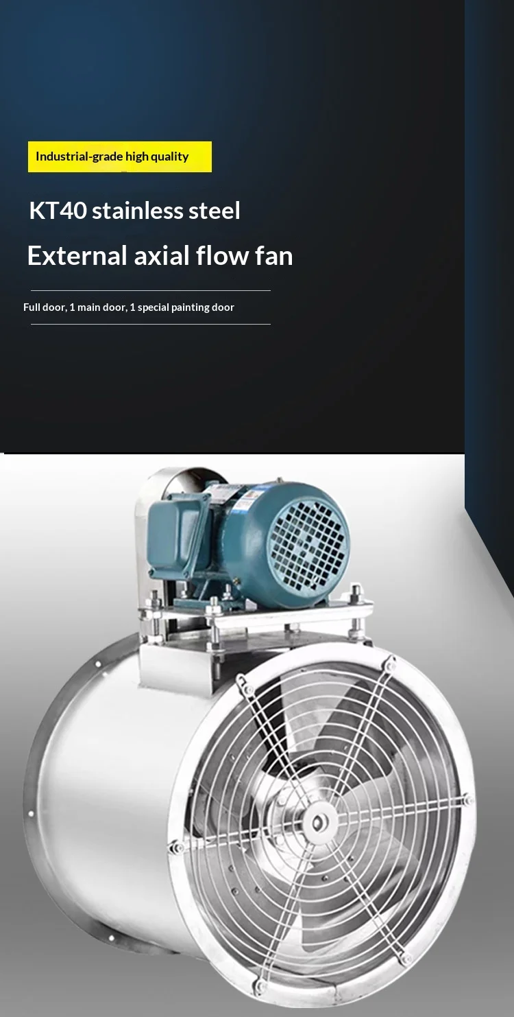 Axial Flow Fan, KT40, 304, Stainless, Steel - detail 2
