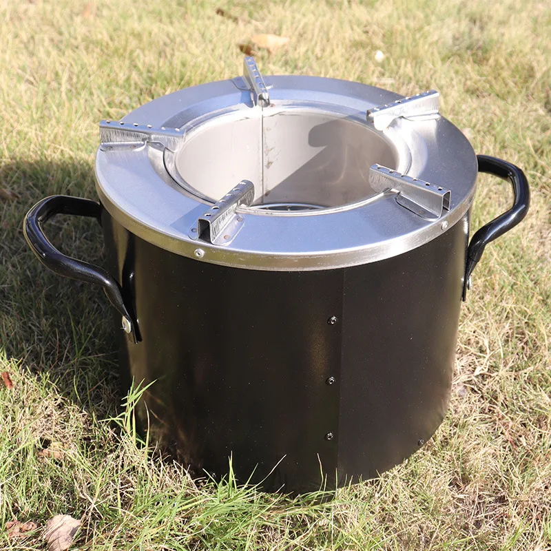 Multifunctional Stainless Steel Household Firewood Stove for Picnics and Cooking Exported to Africa for BBQ Grills