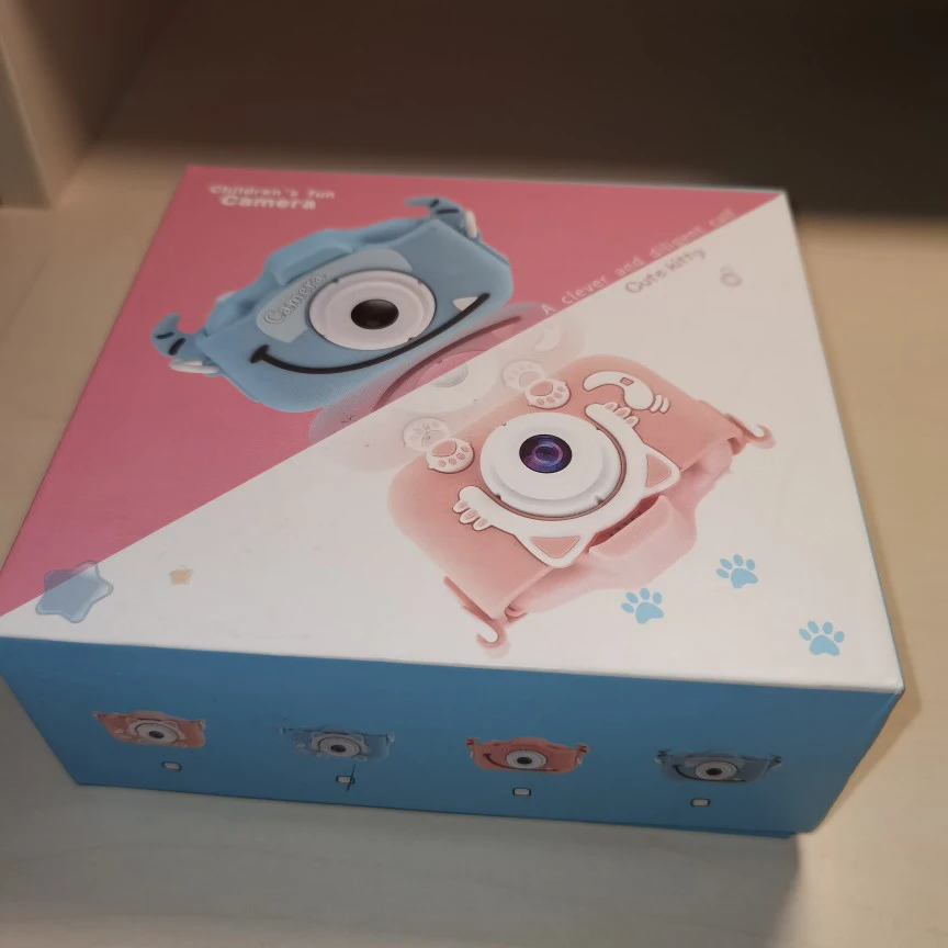 升级20百万像素孩子纸箱自拍相机圣诞节生日礼物给孩子3-9岁高清数码