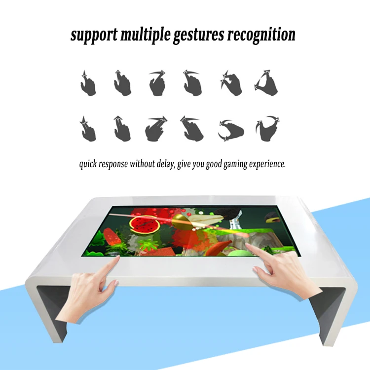 Competitive Price 55 Inch Hd Interactive Multi Touch Screen Lcd Tv Smart Table Price For Restaurant And Office