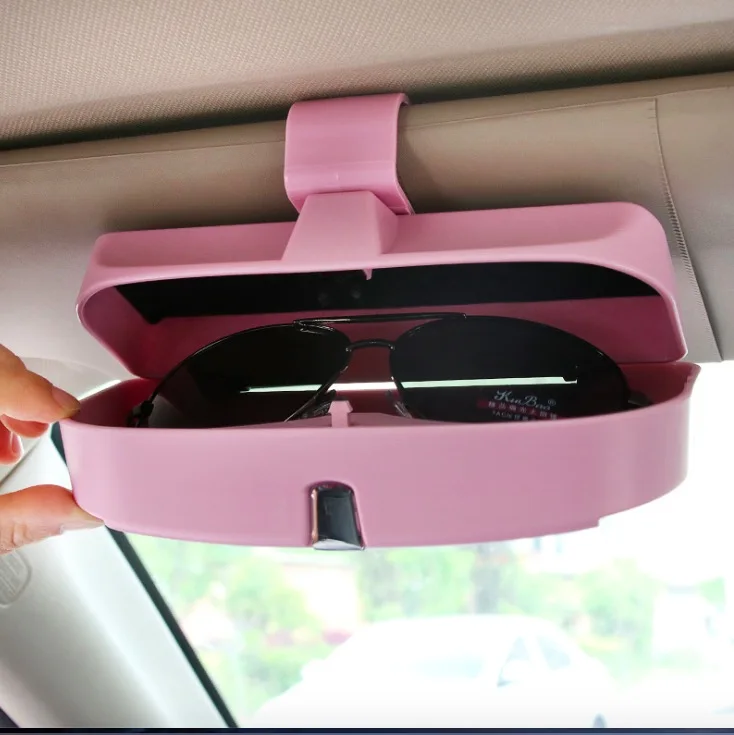 1Pair Auto Car Vehicle Visor Sunglasses Glasses Card Pen Holder Ticket Clips Hot