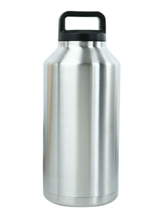 64 Ounce Summit Leakproof Water Bottle Large Stainless Steel Half