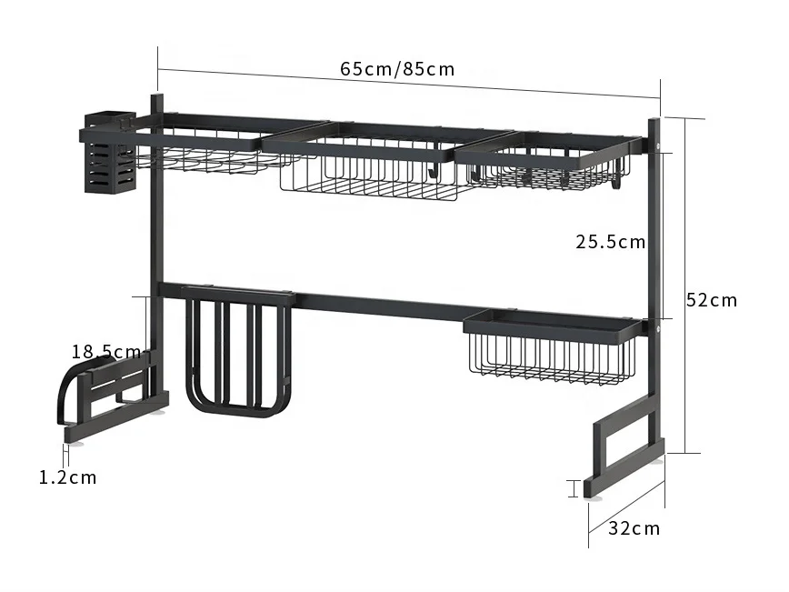 over sink dish rack