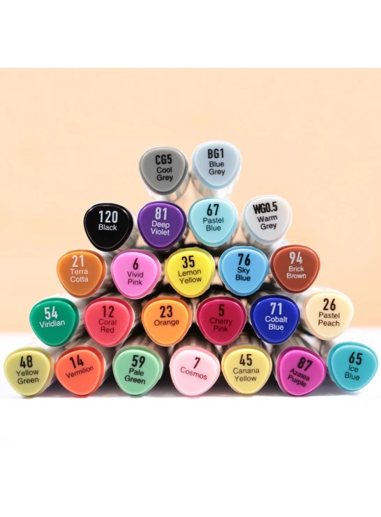 Mont Marte Dual Tip Alcohol Art Markers 24pc in Case