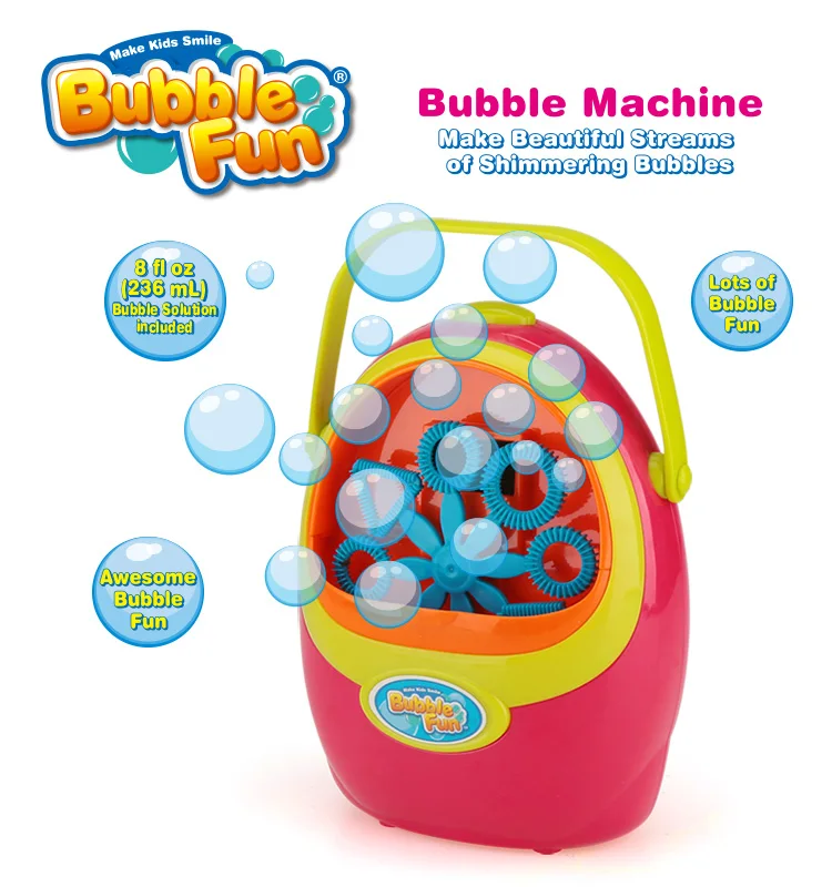 Bubble Fun Soap Bubble Machine For Kids,Bubble Make Outdoor Indoor