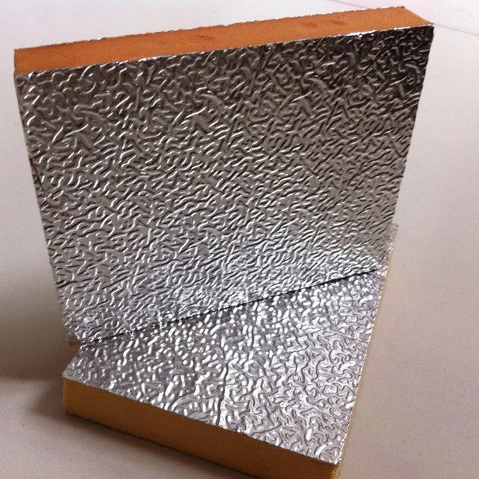 Doublesided Aluminum Foil Polyurethane Phenolic Foam Insulation