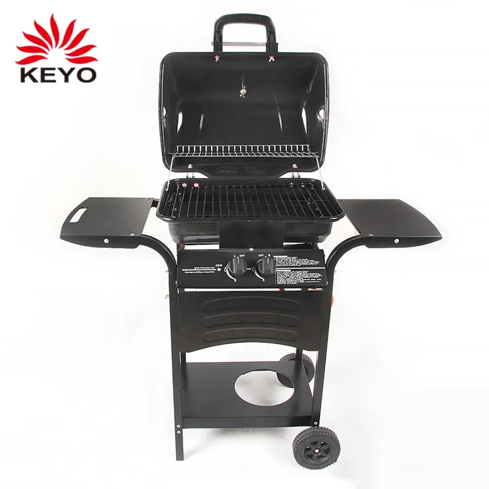 Brazilian Patio Outdoor Gas Integrated Ignition Trolley Grill Barbecue