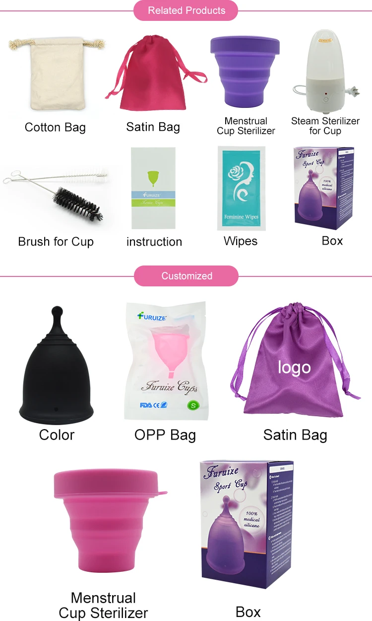 Furuize 3 Size Iso 13485 Colour Menstruation Cup Period Menstrual Cup Buy Menstrual Cup