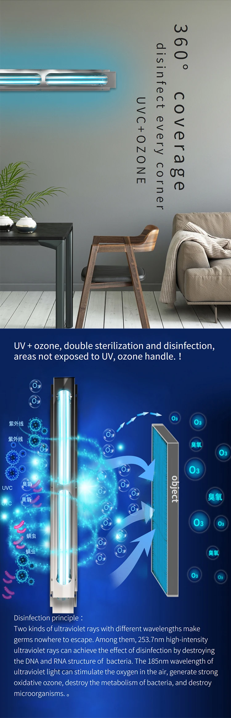 T8 uv lamp germicidal 30w swdk