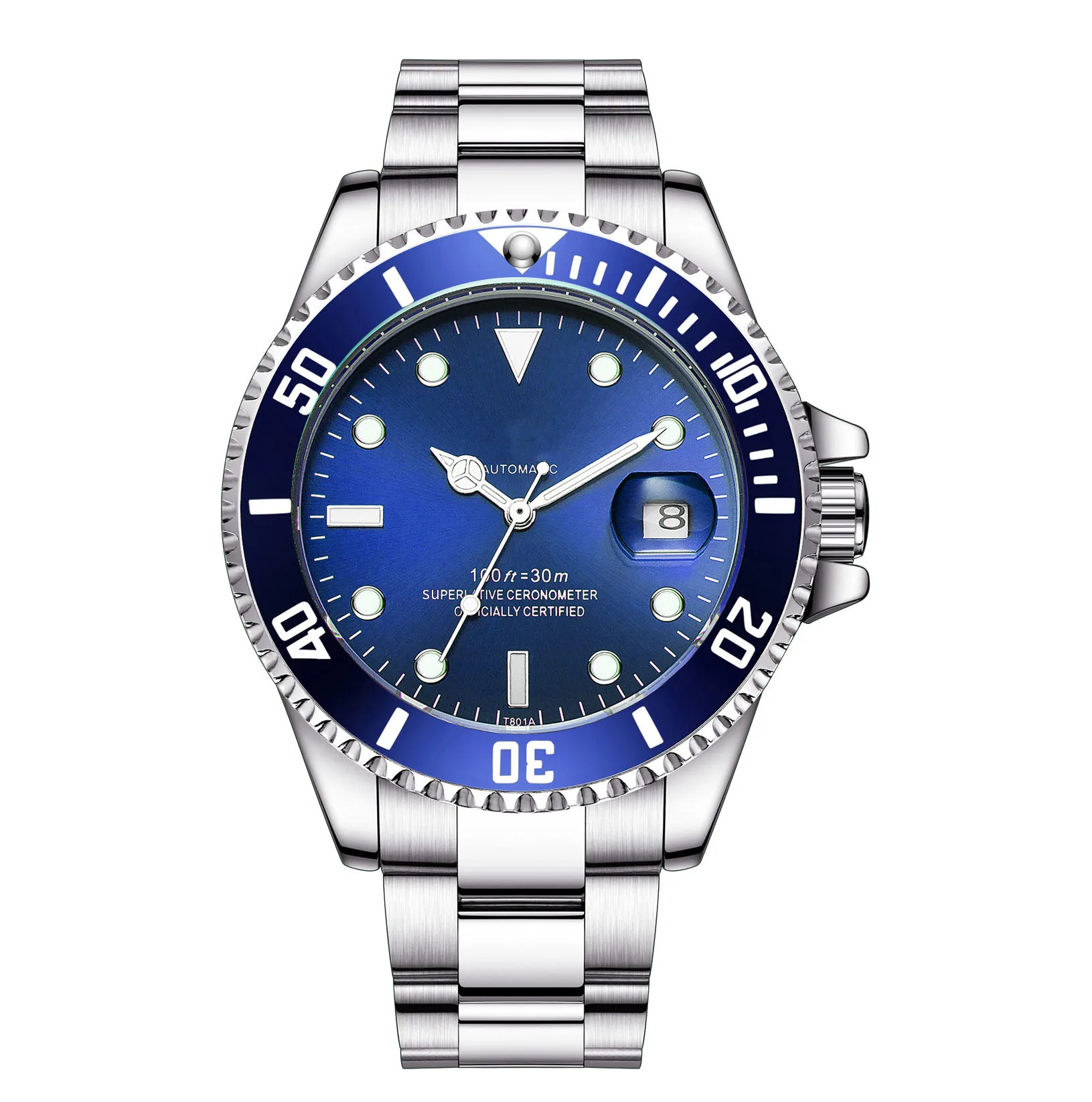 Swiss Luminous Mens Automatic Watch Custom Your Logo Multifunctional