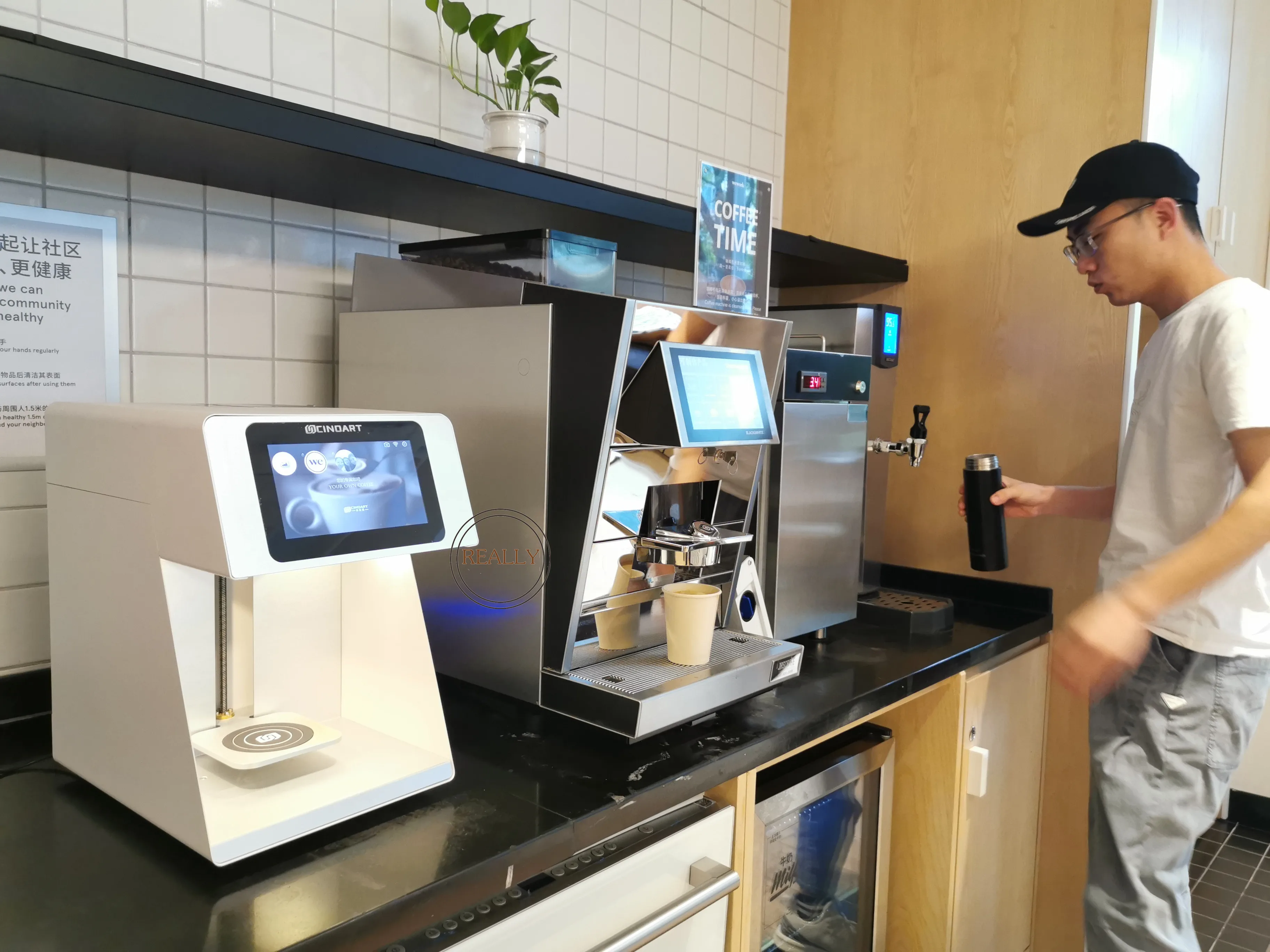 Coffee Printer Small High Speed Latte Art Printing Edible Food Printer