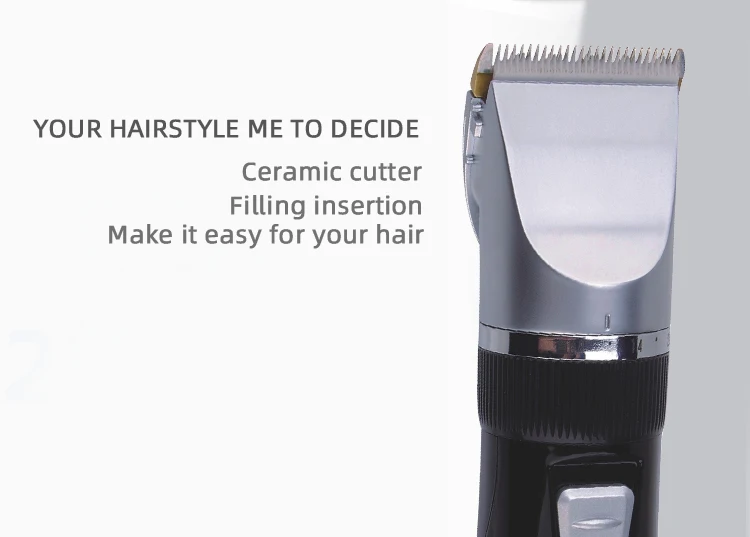 professional rechargeable professional hair clipper ceramic cutter