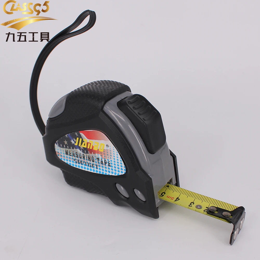 
3m 5m 7.5m 10m rubber coated auto lock tape measure with logo 