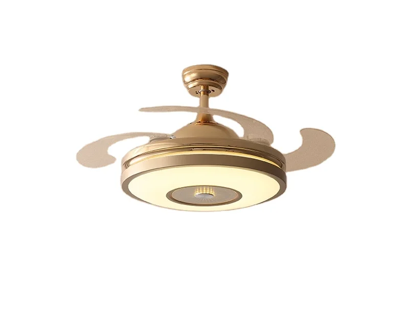 55 inch  Remote Control Indoor DC LED Decorative Household Ceiling Fan And Light  Fan Ceiling Lights with Fans