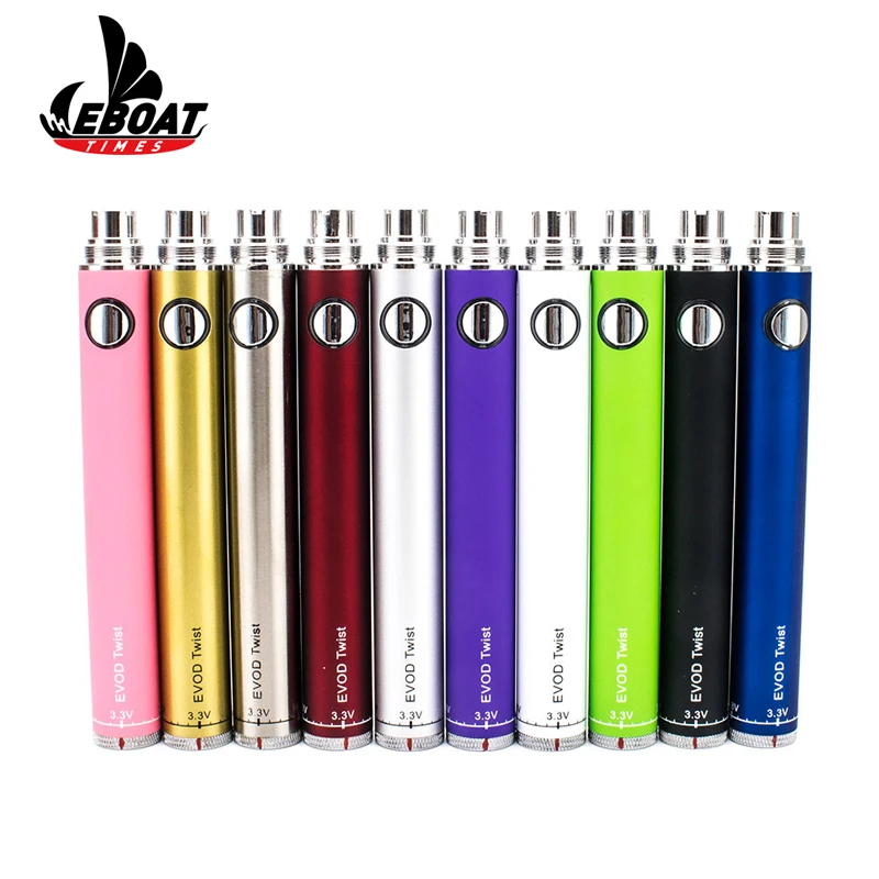 600 900 1100mah e cig starter kit Evod twist custom logo cbd pen battery kit